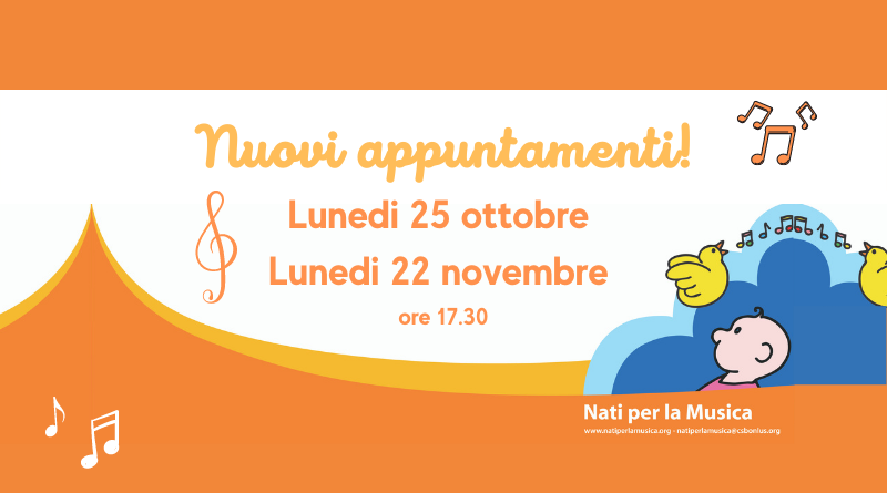 Arriva l’Autunno e torna la musica per i più piccoli in Biblioteca!